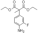2-(4-Amino-3-fluorophenyl)-2-methylmalonic acid diethyl ester molecular structure (CAS 78543-08-5)