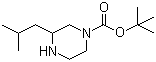 3-(2-Methylpropyl)-1-piperazinecarboxylic acid tert-butyl ester molecular structure (CAS 78551-93-6)