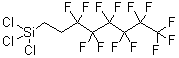 structure of CAS# 78560-45-9, [2-(Perfluorohexyl)ethyl]trichlorosilane;(1,1,2,2-Tetrahydroperfluorooctyl)trichlorosilane; (1H,1H,2H,2H-Tridecafluorooctyl)trichlorosilane