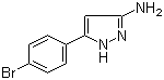 structure of CAS# 78583-82-1, 3-Amino-5-(4-bromophenyl)-1H-pyrazole;3-(4-Bromophenyl)-1H-pyrazol-5-amine; 5-(4-Bromophenyl)-1H-pyrazol-3-amine