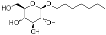 n-Heptyl beta-D-glucopyranoside molecular structure (CAS 78617-12-6)