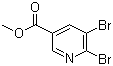 5,6-二溴烟酸甲酯分子结构 (CAS 78686-81-4)