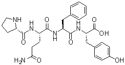 L-Prolyl-L-glutaminyl-L-phenylalanyl-L-tyrosine molecular structure (CAS 787539-66-6)