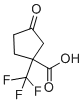 3-Oxo-1-(trifluoromethyl)-cyclopentanecarboxylic acid molecular structure (CAS 787640-49-7)
