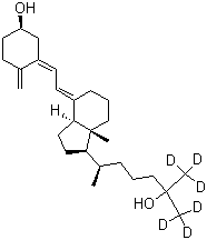 25-Hydroxy Vitamin D3-d<sub>6</sub> molecular structure (CAS 78782-98-6)