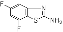 结构式 CAS# 788124-34-5, 5,7-二氟-2-苯并噻唑胺