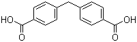 structure of CAS# 790-83-0, Diphenylmethane-4,4'-dicarboxylic acid;4,4'-Methylenedibenzoic acid; 4-[(4-Carboxyphenyl)methyl]benzoic acid; Bis(4-carboxyphenyl)methane; Bis(p-carboxyphenyl)methane; Diphenylmethan-4,4'-dicarboxylic acid