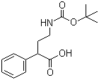 4-[(tert-Butoxycarbonyl)amino]-2-phenylbutanoic acid molecular structure (CAS 790227-48-4)