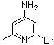 结构式 CAS# 79055-59-7, 2-溴-6-甲基吡啶-4-胺