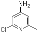 2-氯-6-甲基吡啶-4-胺分子结构 (CAS 79055-63-3)