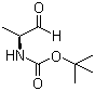 结构式 CAS# 79069-50-4, Boc-L-丙氨醛; N-叔丁氧羰基-L-丙氨醛