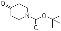 N-叔丁氧羰基-4-哌啶酮分子结构 (CAS 79099-07-3)