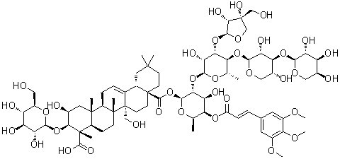 远志皂苷 F分子结构 (CAS 79103-90-5)
