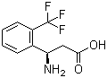 (R)-3-Amino-3-(2-(trifluoromethyl)phenyl)propanoic acid molecular structure (CAS 791582-16-6)