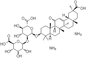 甘草酸二铵分子结构 (CAS 79165-06-3)