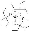 Lithium tris[(3-ethyl-3-pentyl)oxy]hydridoaluminate molecular structure (CAS 79172-99-9)