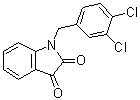 1-(3,4-二氯苄基)-1H-吲哚-2,3-二酮分子结构 (CAS 79183-19-0)