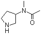 structure of CAS# 79286-87-6, 3-(Acetylmethylamino)pyrrolidine;3-(N-Acetyl-N-methylamino)pyrrolidine; 3-(N-Methylacetamido)pyrrolidine; N-Methyl-N-3-pyrrolidinylacetamide