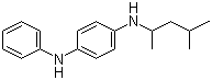 N-(1,3-二甲基丁基)-N'-苯基对苯二胺分子结构 (CAS 793-24-8)