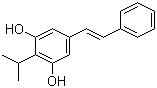(E)-3,5-二羟基-4-异丙基二苯乙烯分子结构 (CAS 79338-84-4)