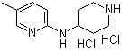 N-(5-甲基吡啶-2-基)哌啶-4-胺二盐酸盐分子结构 (CAS 793675-05-5)