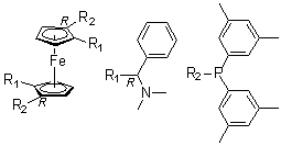 structure of CAS# 793718-16-8, (1R,1'R)-1,1'-Bis[bis(3,5-dimethylphenyl)phosphino]-2,2'-bis[(R)-(dimethylamino)phenylmethyl]ferrocene