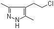 4-(2-Chloroethyl)-3,5-dimethyl-1H-pyrazole molecular structure (CAS 79379-05-8)