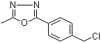 2-(4-Chloromethylphenyl)-5-methyl-1,3,4-oxadiazole molecular structure (CAS 79383-00-9)