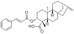 等效-3beta-肉桂酰氧基贝壳杉-16-烯-19-酸分子结构 (CAS 79406-10-3)