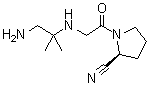 (2S)-1-[[(2-氨基-1,1-二甲基乙基)氨基]乙酰基]-2-吡咯烷甲腈分子结构 (CAS 794460-89-2)