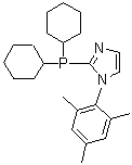 2-(Dicyclohexylphosphino)-1-mesityl-1H-imidazole molecular structure (CAS 794527-14-3)