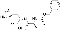 N-[N-[(Phenylmethoxy)carbonyl]-L-alanyl]-L-histidine molecular structure (CAS 79458-92-7)