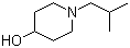 1-Isobutylpiperidin-4-ol molecular structure (CAS 79508-91-1)