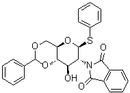 Phenyl 4,6-O-benzylidene-2-deoxy-2-phthalimido-1-thio-beta-D-glucopyranoside molecular structure (CAS 79528-51-1)