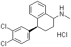 structure of CAS# 79559-97-0, Sertraline hydrochloride;(1S,4S)-4-(3,4-Dichlorophenyl)-1,2,3,4-tetrahydro-N-methyl-1-napthalenamine hydrochloride