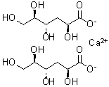 结构式 CAS# 79580-64-6, 3-脱氧-D-阿拉伯己糖酸钙盐