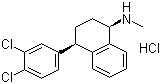 结构式 CAS# 79617-89-3, 4-(3,4-二氯苯基)-1,2,3,4-四氢-N-甲基-1-萘胺盐酸盐
