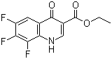 6,7,8-三氟-1,4-二氢-4-氧代喹啉-3-甲酸乙酯分子结构 (CAS 79660-46-1)