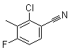 2-Chloro-4-fluoro-3-methylbenzonitrile molecular structure (CAS 796600-15-2)