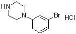 1-(3-Bromophenyl)piperazine monohydrochloride molecular structure (CAS 796856-45-6)