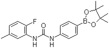 N-(2-Fluoro-5-methylphenyl)-N'-[4-(4,4,5,5-tetramethyl-1,3,2-dioxaborolan-2-yl)phenyl]urea molecular structure (CAS 796967-18-5)