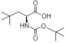 结构式 CAS# 79777-82-5, N-(叔丁氧羰基)-L-新戊基甘氨酸