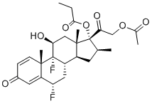 结构式 CAS# 79861-38-4, 21-乙酸酯17-丙酸酯二氟拉松