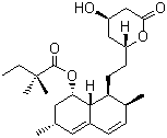 Simvastatin molecular structure (CAS 79902-63-9)