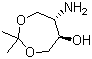 trans-5-Amino-6-hydroxy-2,2-dimethyl-1,3-dioxacyloheptane molecular structure (CAS 79944-37-9)