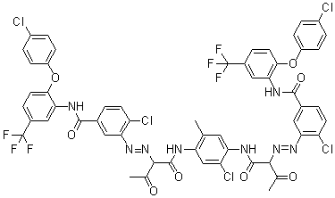 Pigment yellow 128 molecular structure (CAS 79953-85-8)