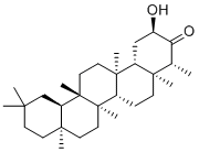 structure of CAS# 8001-75-0, Cerin;(2R,4R,4aS,6aS,6aS,6bR,8aR,12aR,14aS,14bS)-2-hydroxy-4,4a,6a,6b,8a,11,11,14a-octamethyl-2,4,5,6,6a,7,8,9,10,12,12a,13,14,14b-tetradecahydro-1H-picen-3-one