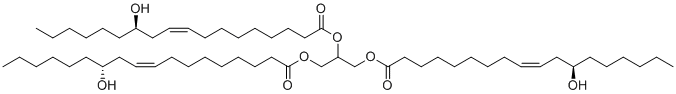 蓖麻油分子结构 (CAS 8001-79-4)