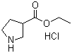 Ethyl pyrrolidine-3-carboxylate hydrochloride molecular structure (CAS 80028-44-0)