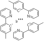 Tris[2-(p-tolyl)pyridine]iridium(III) molecular structure (CAS 800394-58-5)